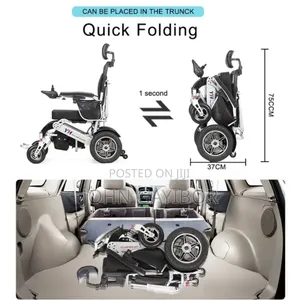 Fully Automated Fold Unfold Electric Wheelchair + Remote Controller