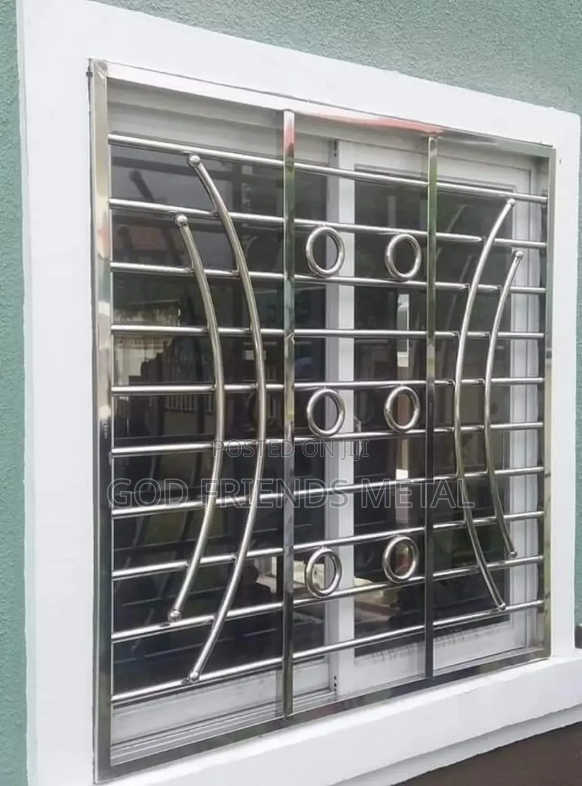 Thick Galvanised Metal Burglar Proof Metal Window Fabrica. in Kumasi