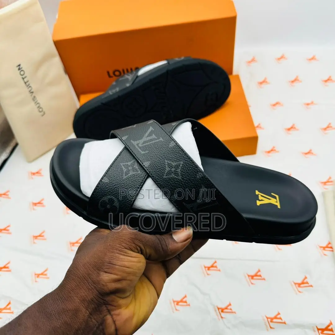 Louis Vuitton Real Leather Slippers
