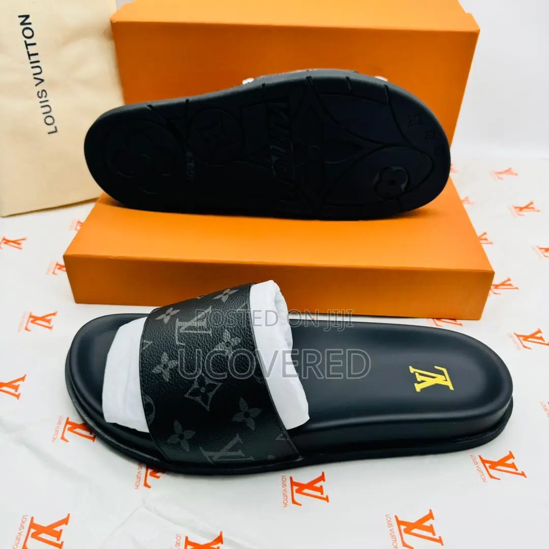 Louis Vuitton Real Leather Slippers