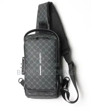 Original Branded Fashion Chest Bag With USB Port Waterproof