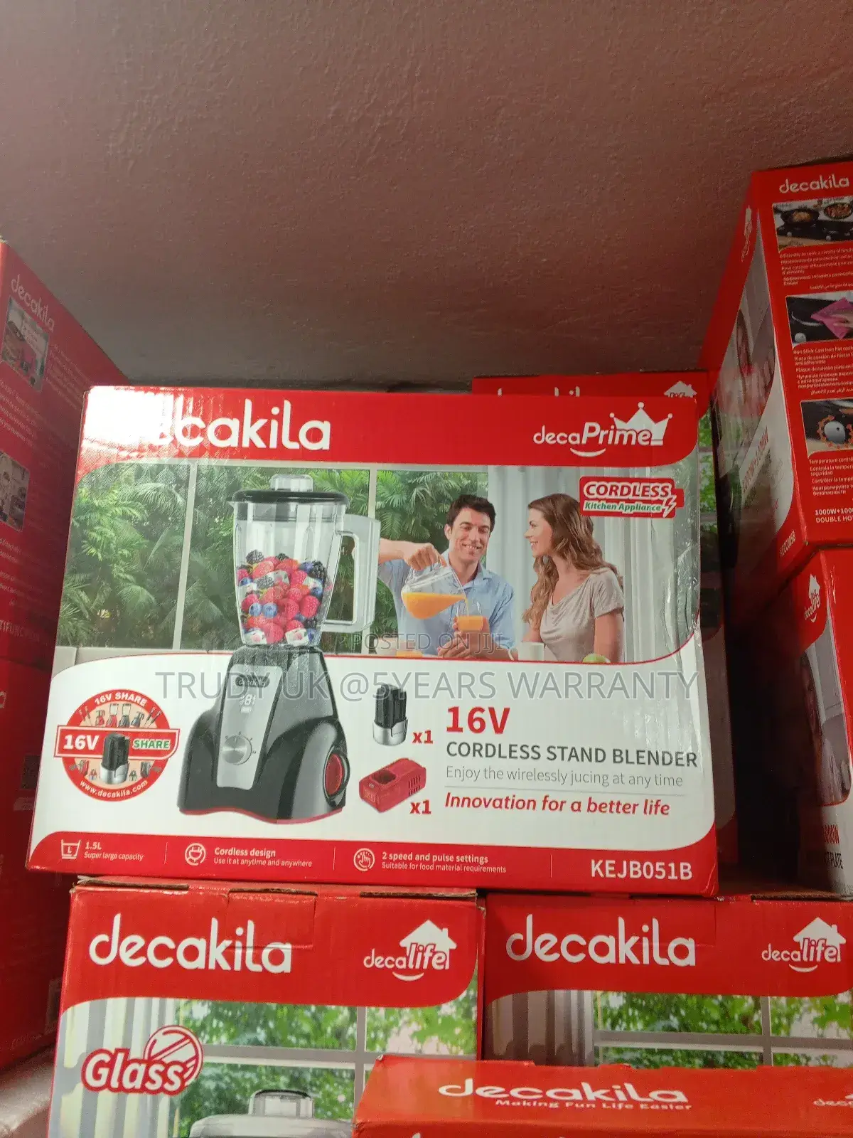 Fast Blending Cordless Decakila Blender
