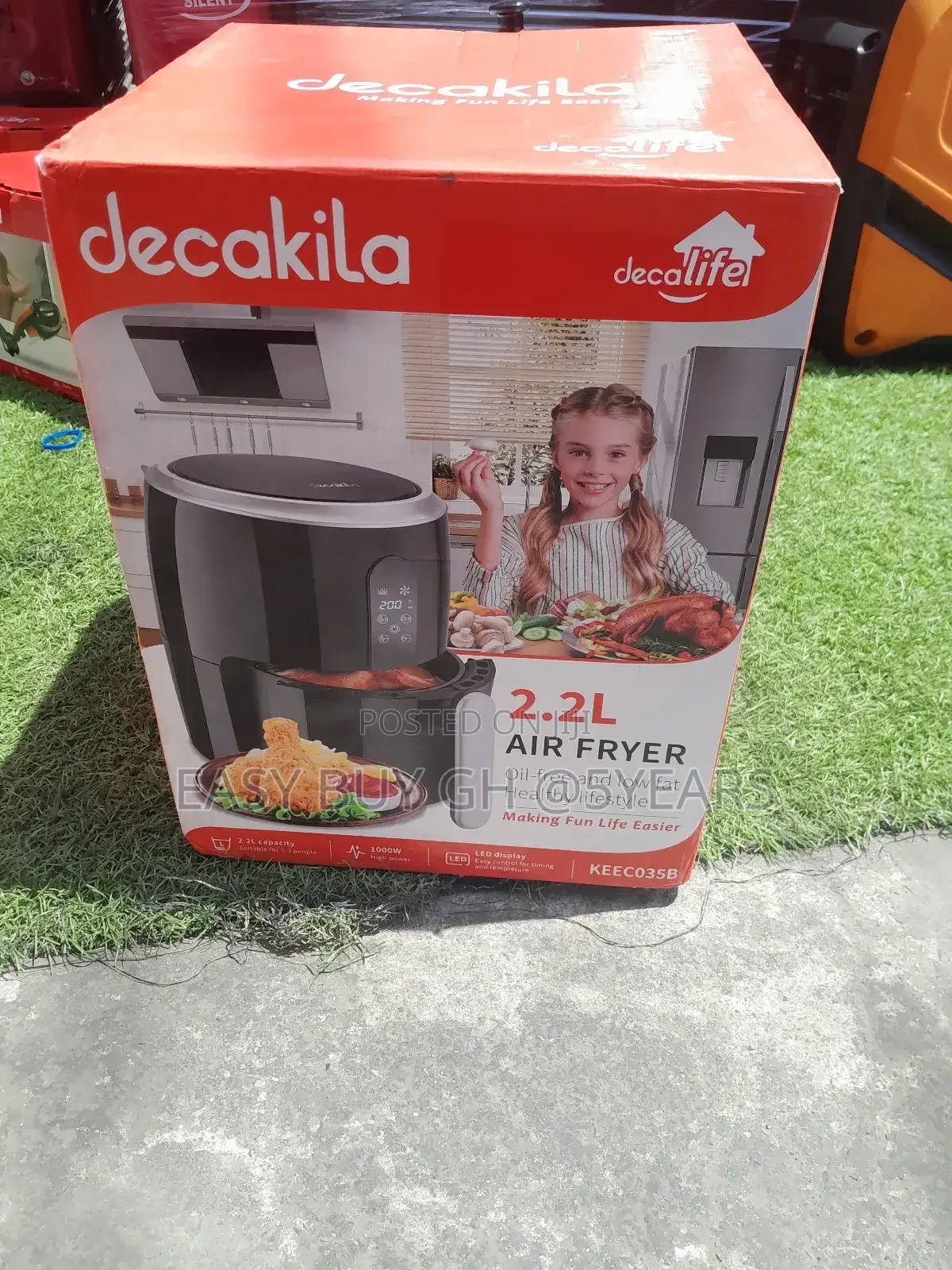 CORRECT Decakila Air Fryer 2.2L Air Fryer