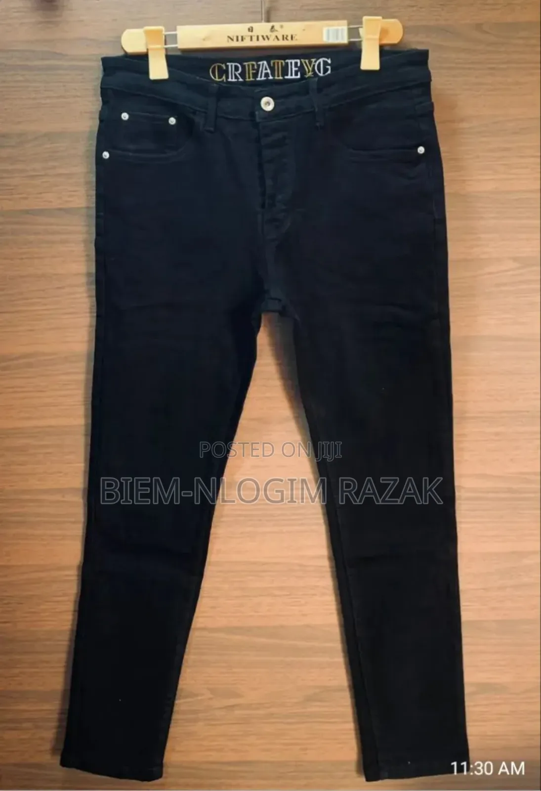 High Quality Zara N Luis Vuitton Black Jeans Trousers Avail