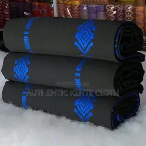 LATEX 2024 BLACK and Royal Blue Kente for All PROGRAMS