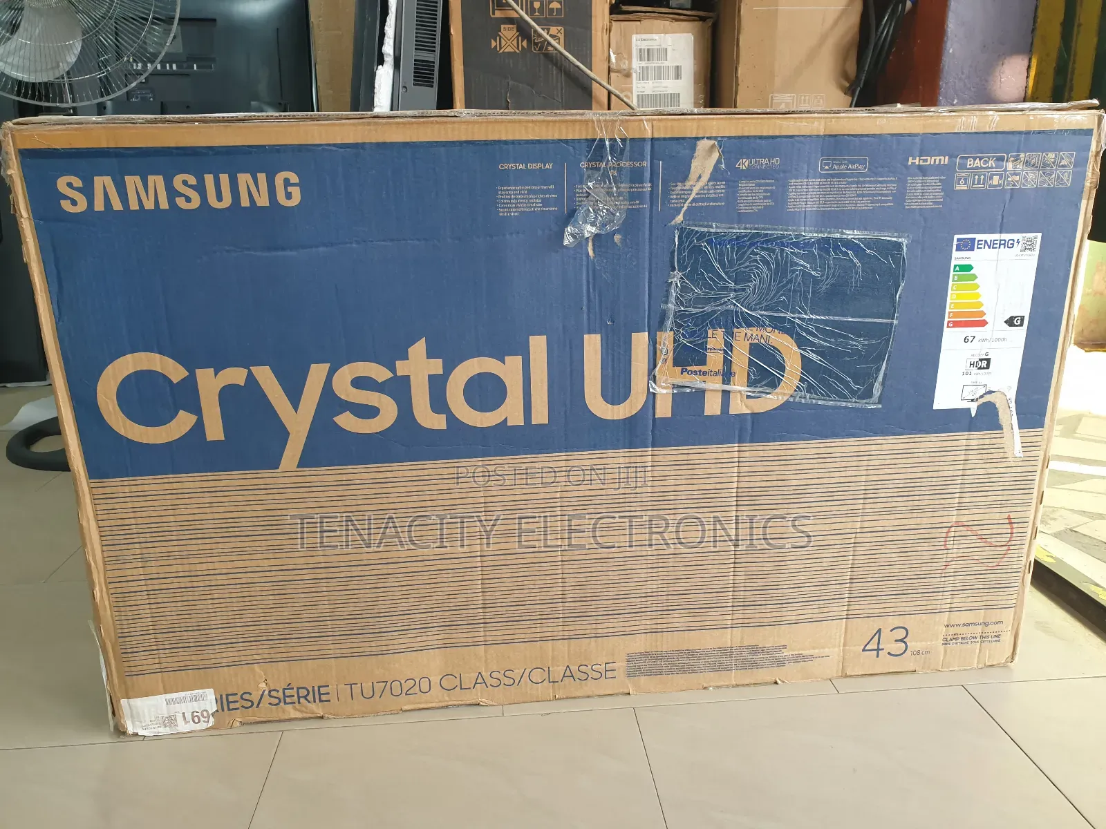 43"Samsung Crystal Uhd HDR Smart Satellite Tv