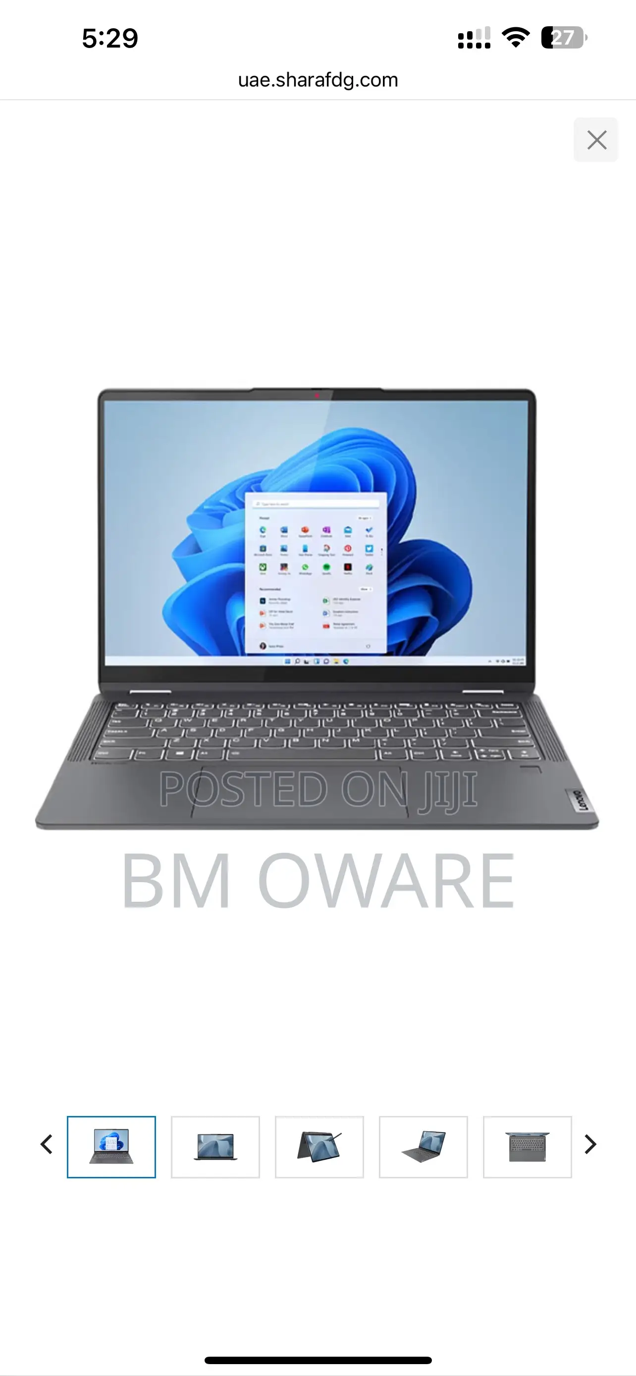 New Laptop Lenovo Flex 5 8GB Intel Core i5 SSD 512GB