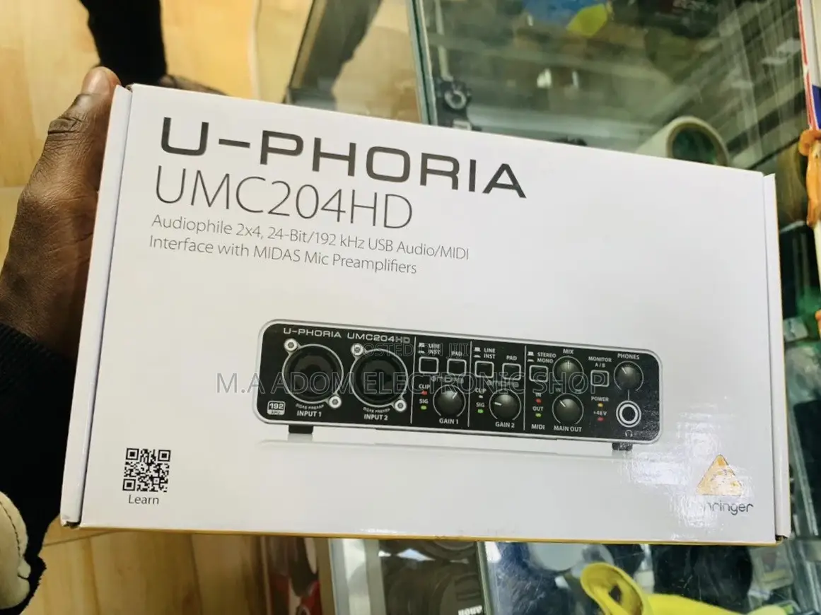 Long Lasting Behringer U-Phoria UMC204HD USB Audio Interface