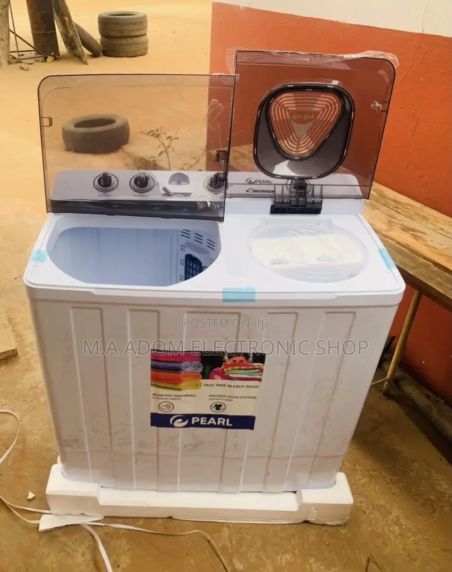 Semi-Automatic Pearl 15kg Top Load Washing Machine(White).