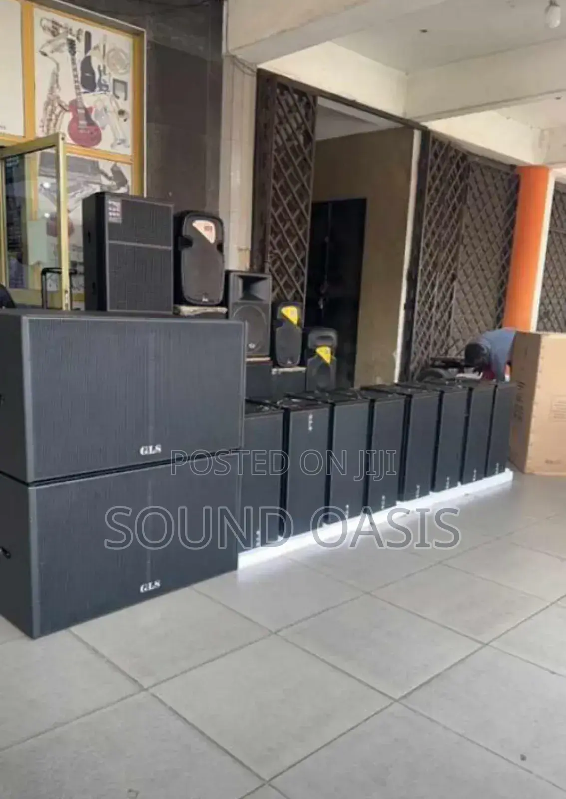 Four Pairs of GLS 12inches Line Array a Pair of Double Sub