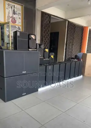 Four Pairs of GLS 12inches Line Array a Pair of Double Sub