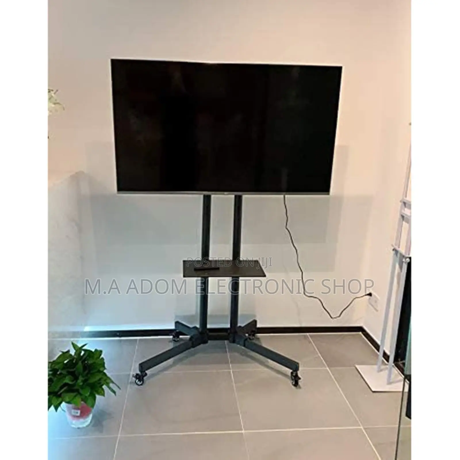 Floor Standing Mobile Tv Stand for Indoor Out Door Use
