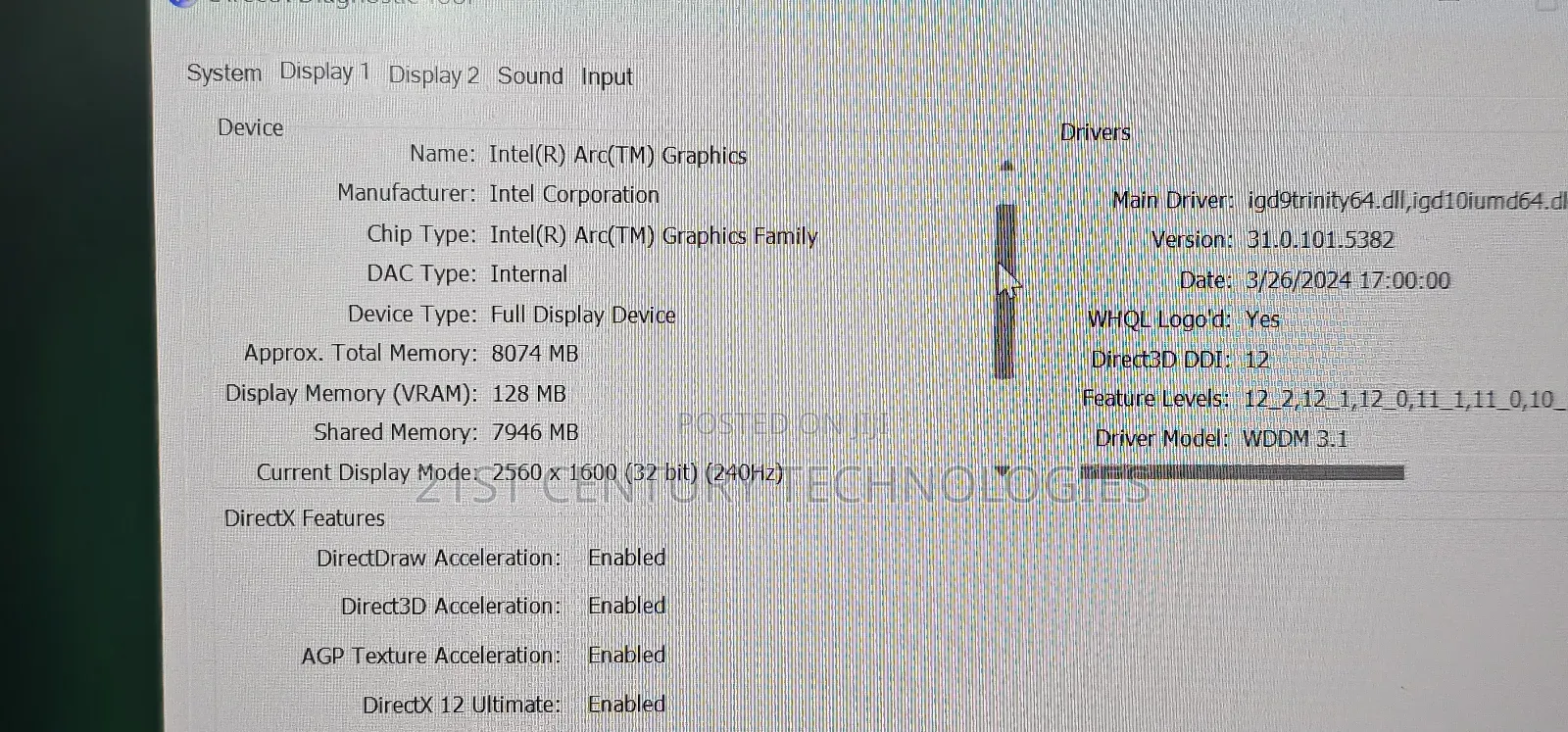 Laptop Dell Alienware M16 R2 16GB SSD 1T
