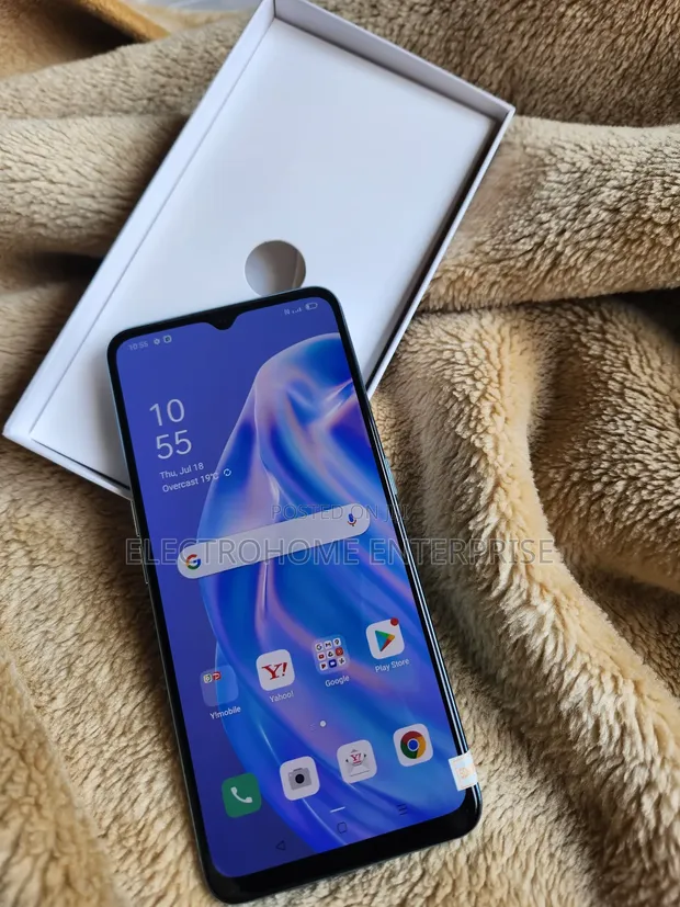 ☆【43915WM】 完動品 Y!mobile A002OP OPPO Reno3 A ブラック 1円 ! 1