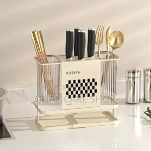 Metal Cutlery Organizer/Kitchen Organizer (Cream)