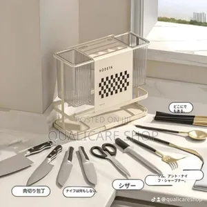Metal Cutlery Organizer/Kitchen Organizer (Cream)