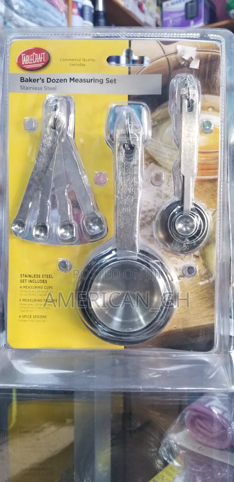 Tablecraft Bakers Dozen Measuring Set
(Stainless Steel)