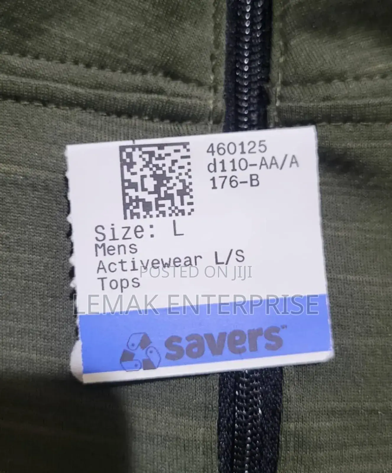 Men Zip Up Sweater Size L