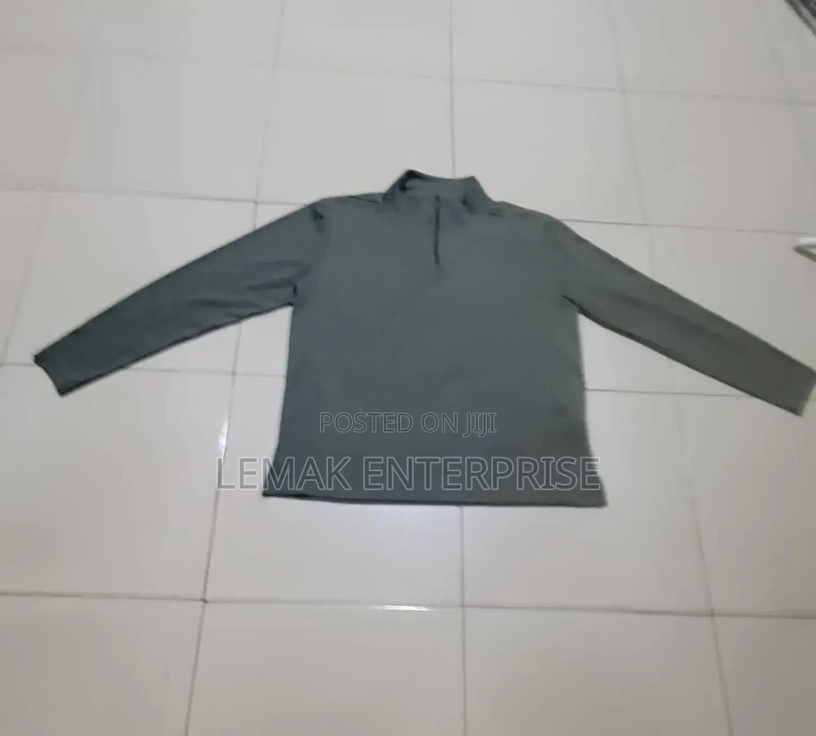 Men Zip Up Sweater Size L