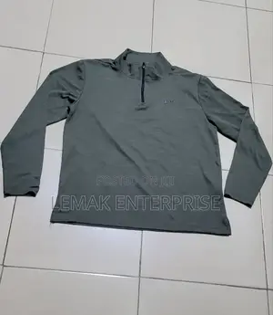 Men Zip Up Sweater Size L