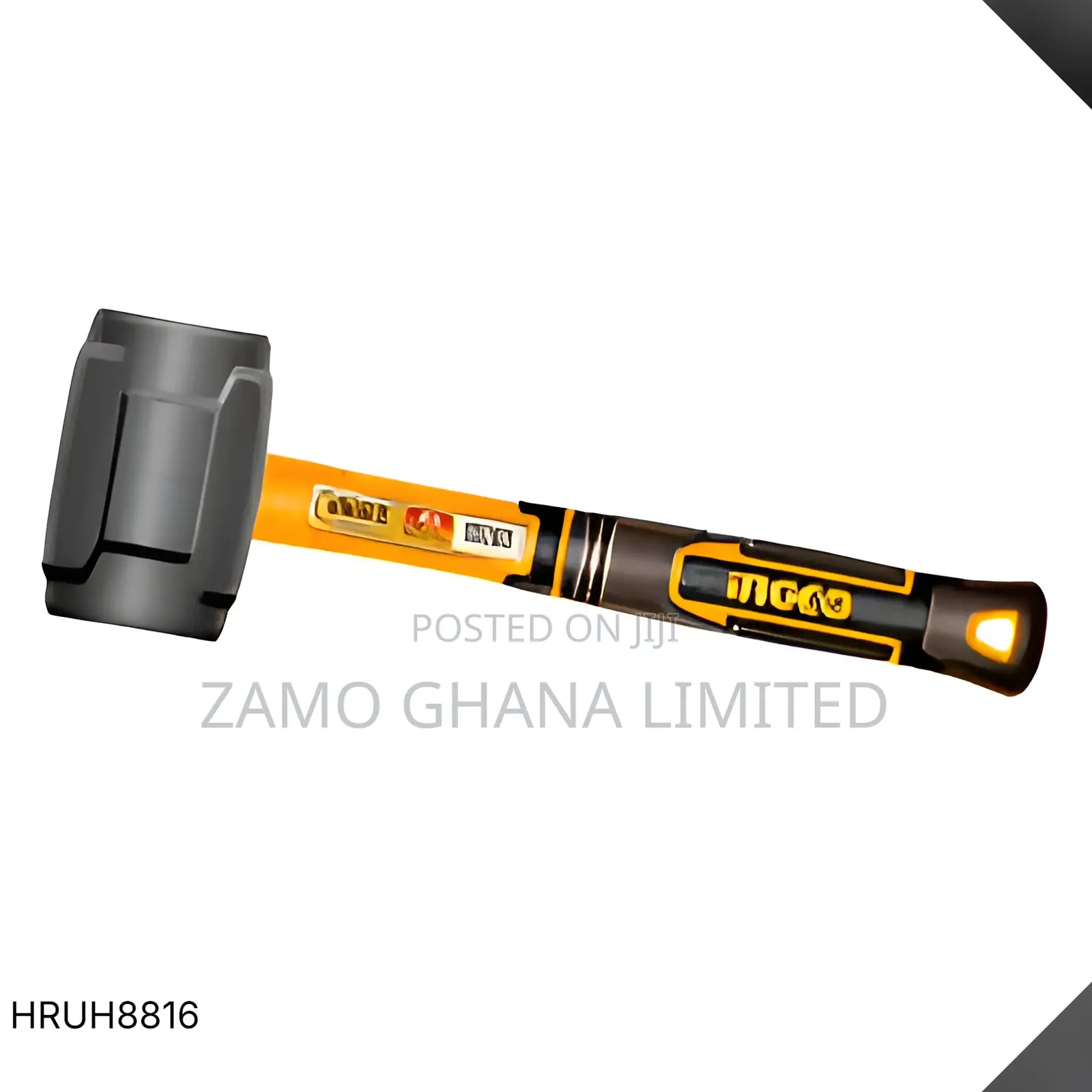 Rubber Hammer Black 16oz 450g - Hruh8816