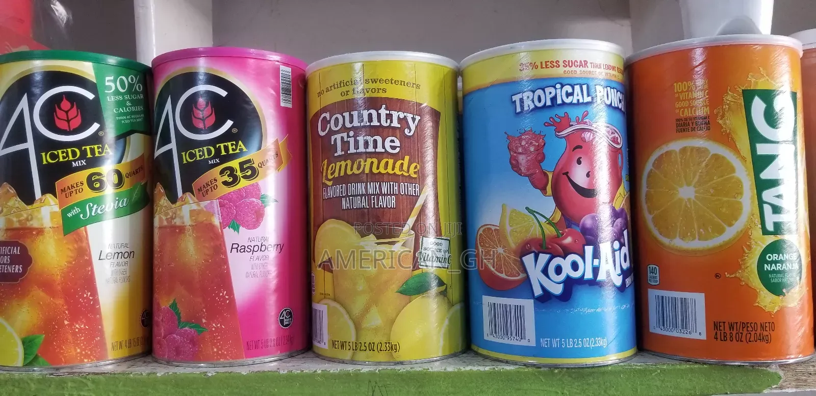 Koolaid, Lemonade, Tang, Icedtea Stevia and Raspberry