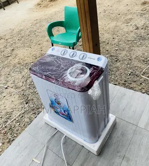 Sleek Zara 5kg Spin/Dry Electric Washing Machine(White).