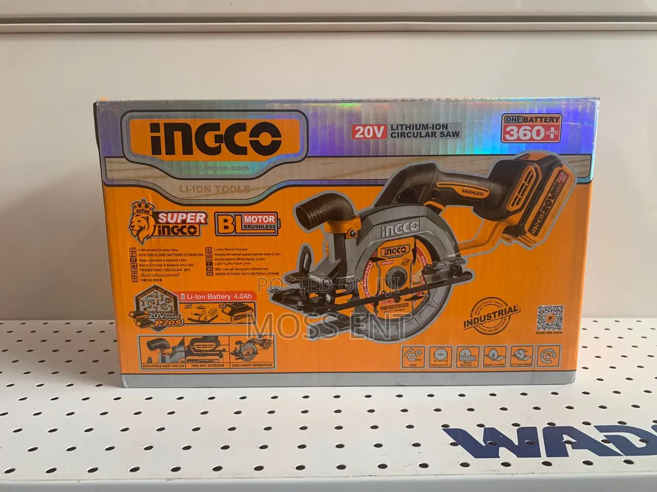 Ingco Circular Saw 20v + Battery + 140mm Blade - Csli14021