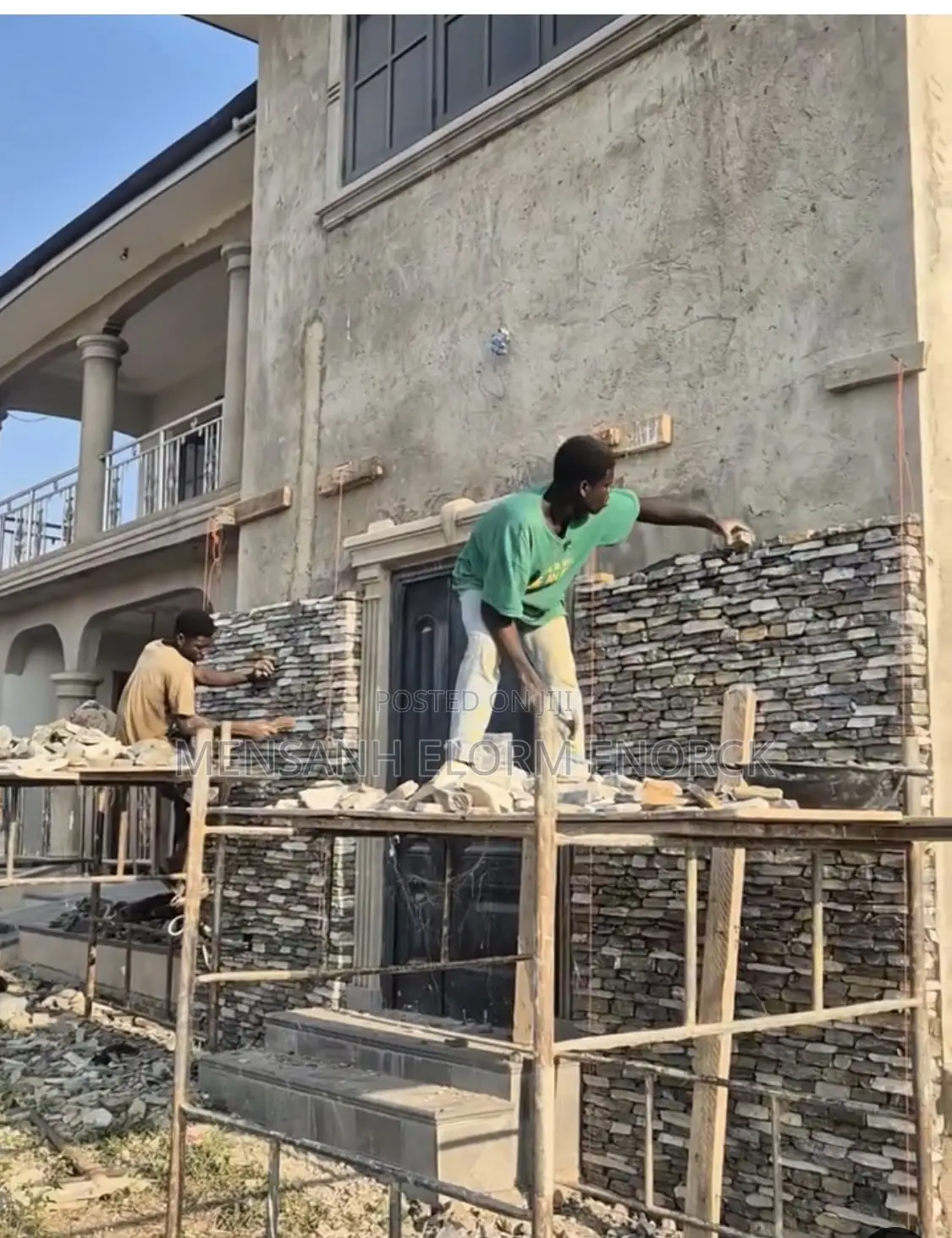 Good Stone Lining Workers.