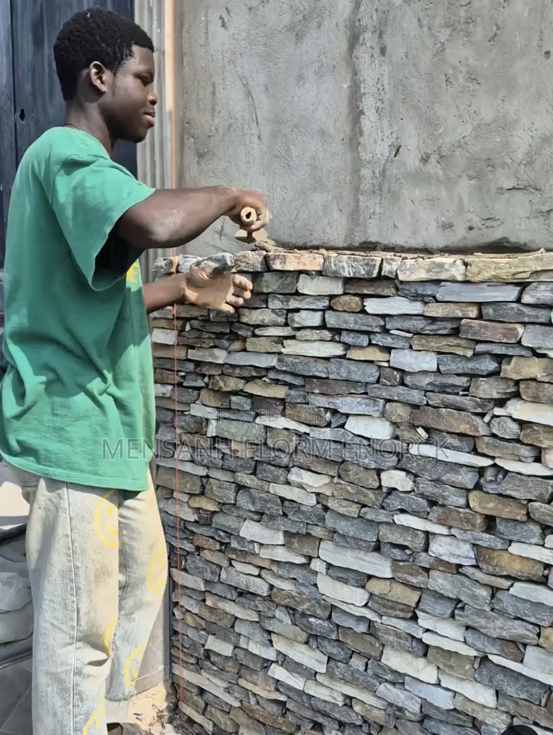 Good Stone Lining Workers.