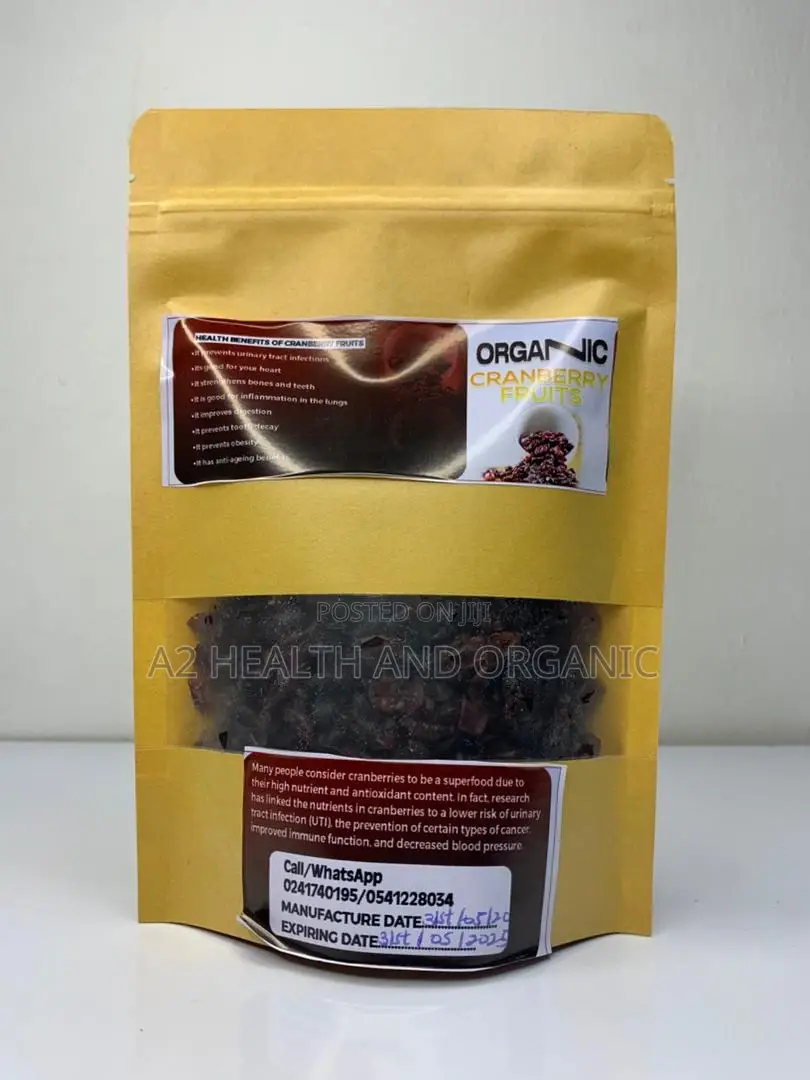 Organic Cranberry Dried Fruit
