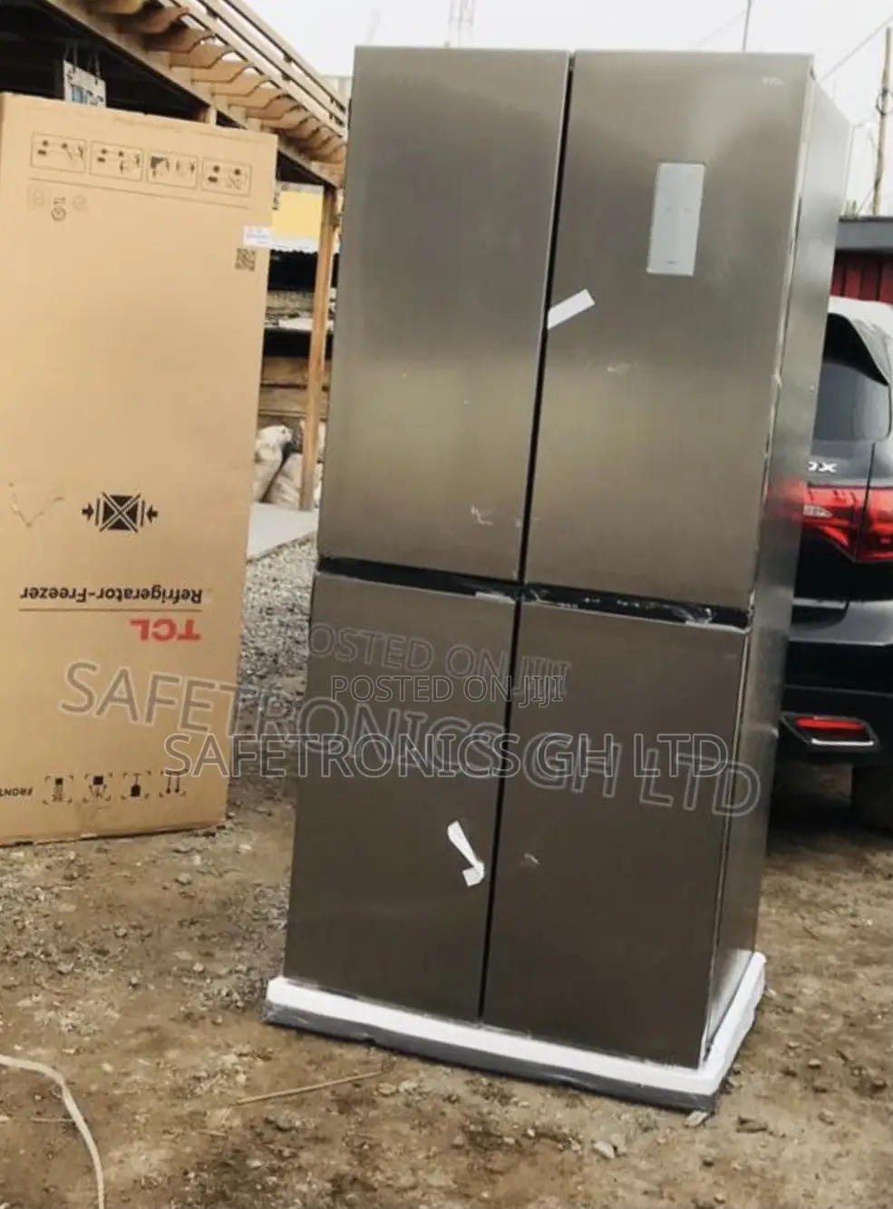 Quality TCL P520SBN Side by Side 4 Doors Fridge
