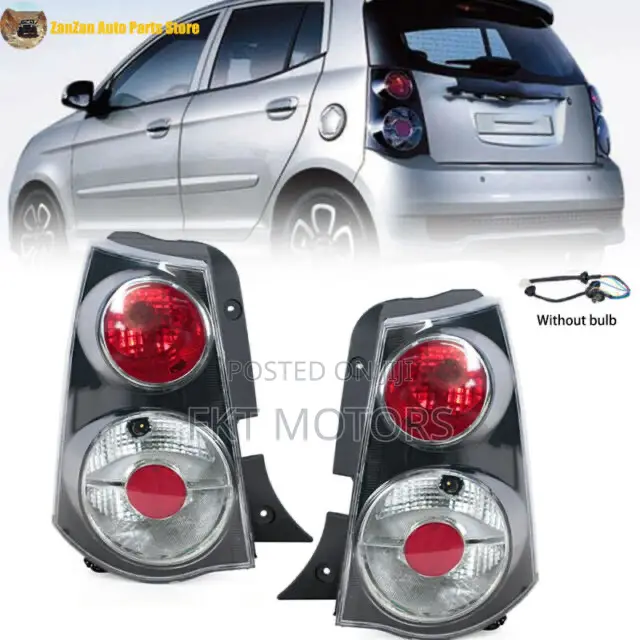 Kia Morning/Picanto 2005/06/07/08/09/10 Taillight Pair Black