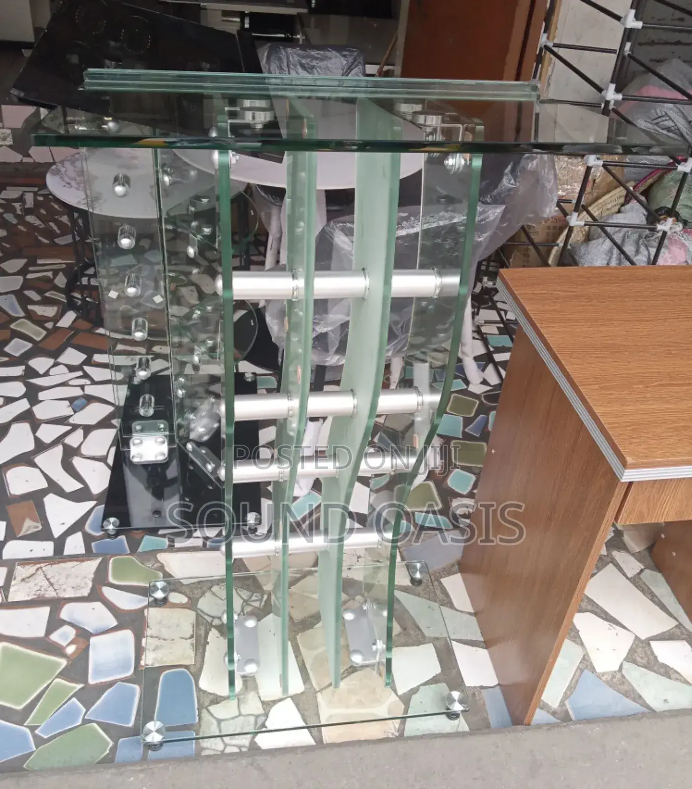 Professional Plain Foreign Glass Pulpit