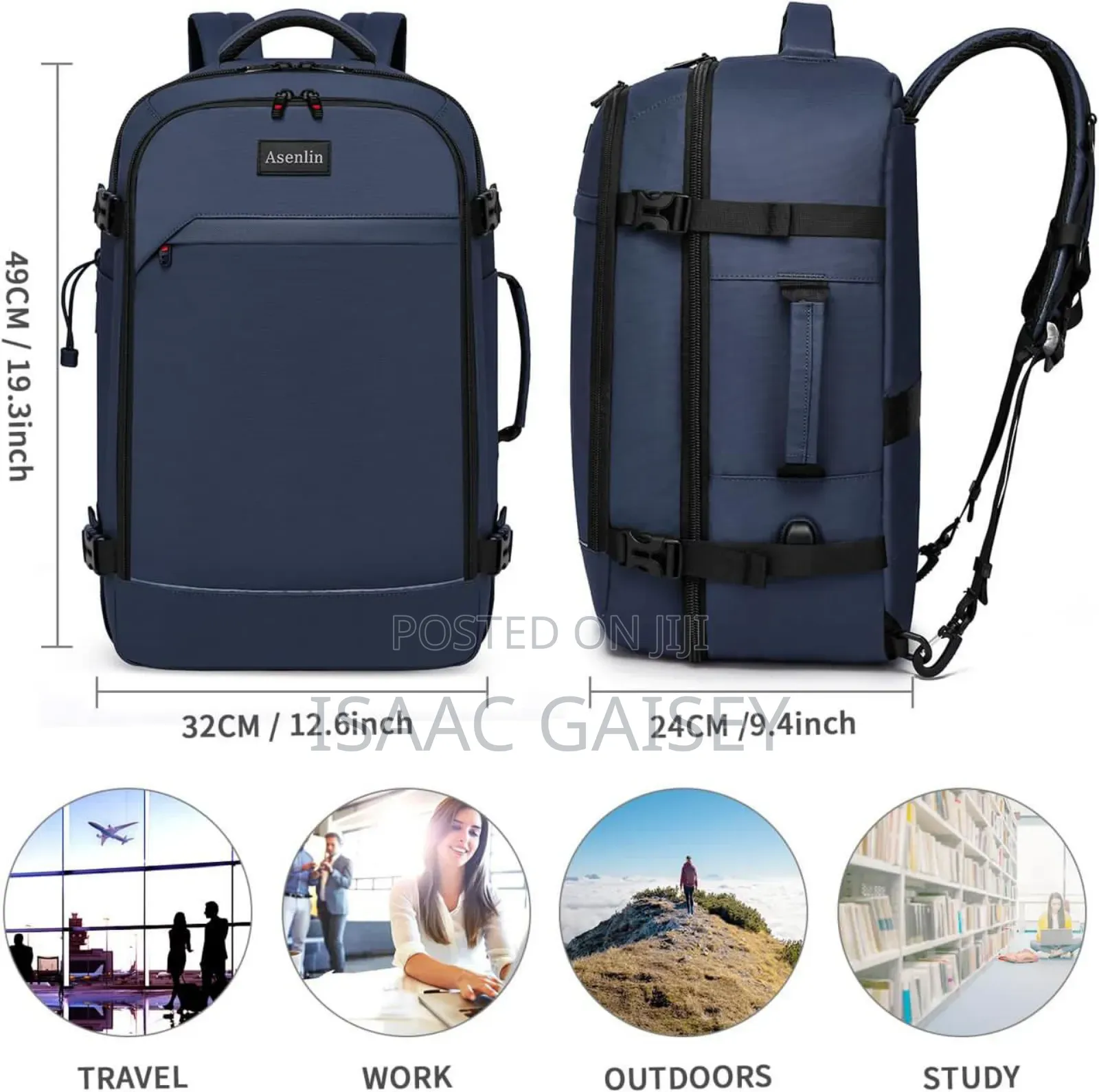 Fashionable 3-dimensional Multi-purpose Travel Backpack/Storagehandbag