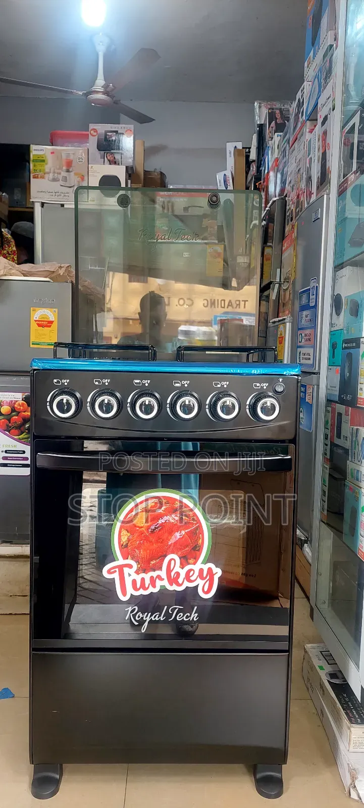 Durable 4 Burner Gas Cooker With Grill