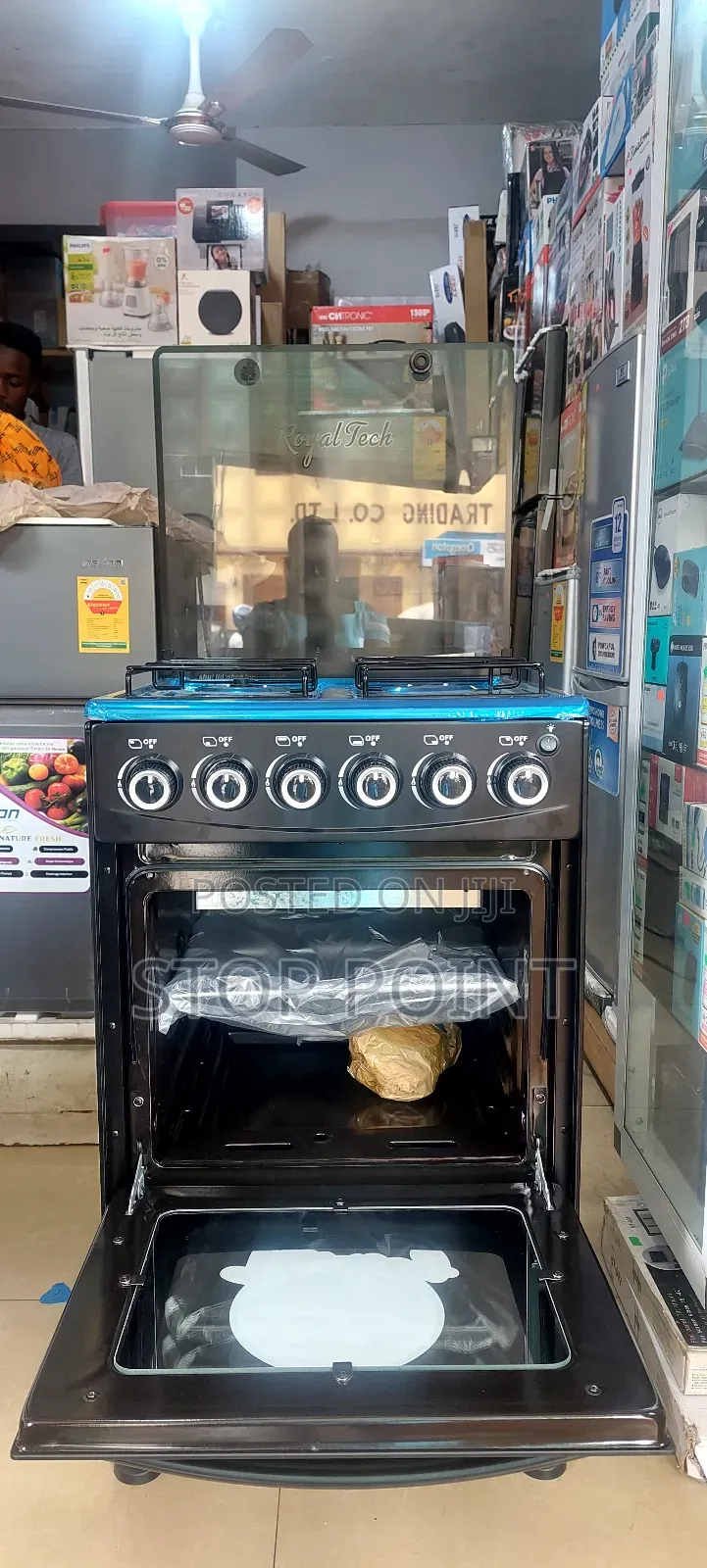Durable 4 Burner Gas Cooker With Grill