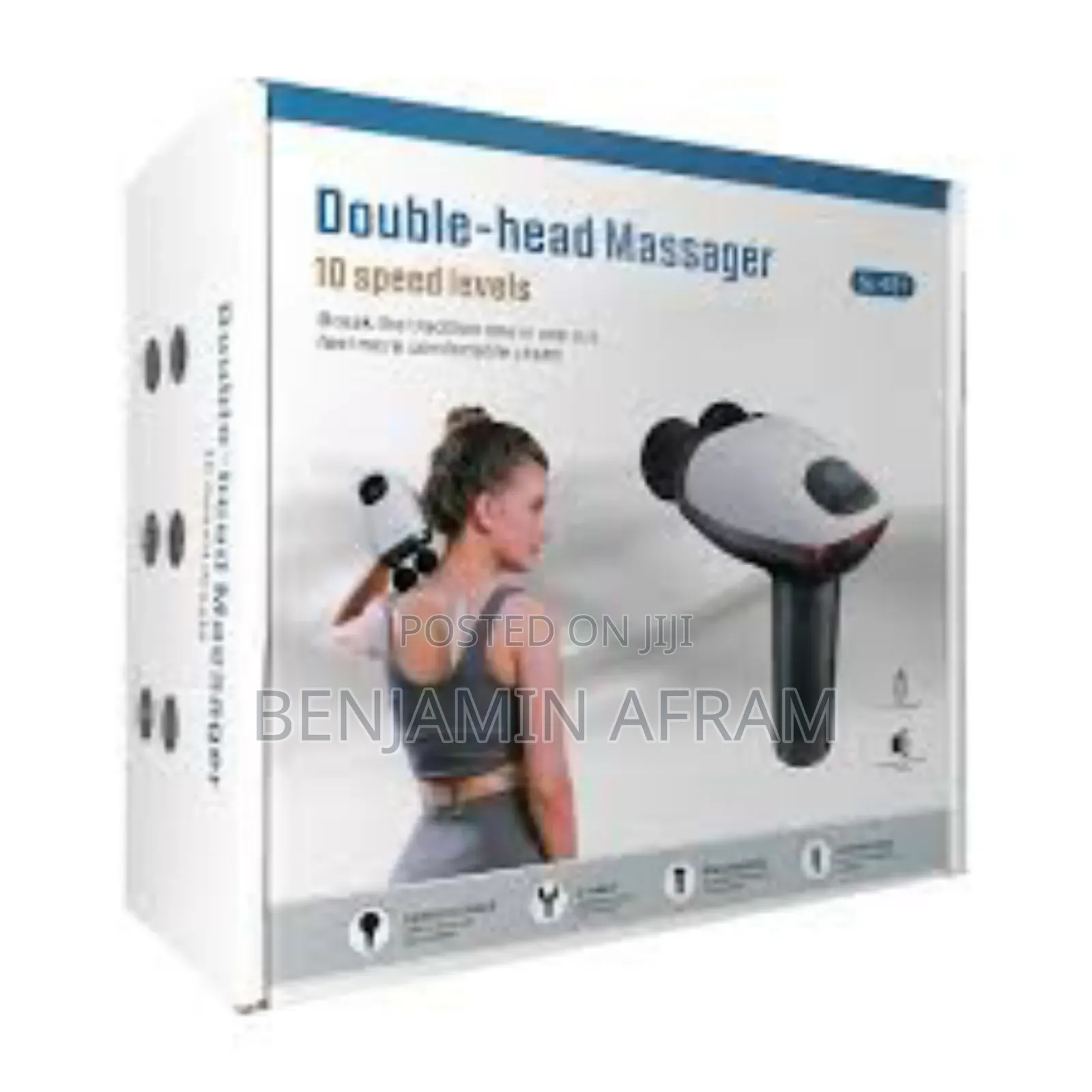Wireless Double Head Gun Massager
