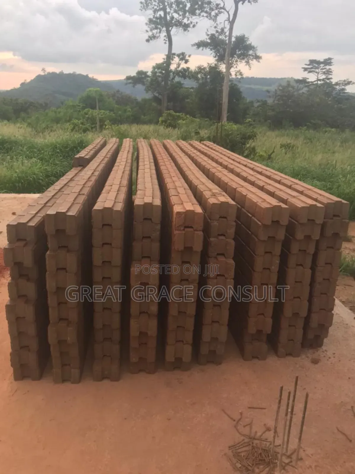 Earth Compressed Interlocking Bricks