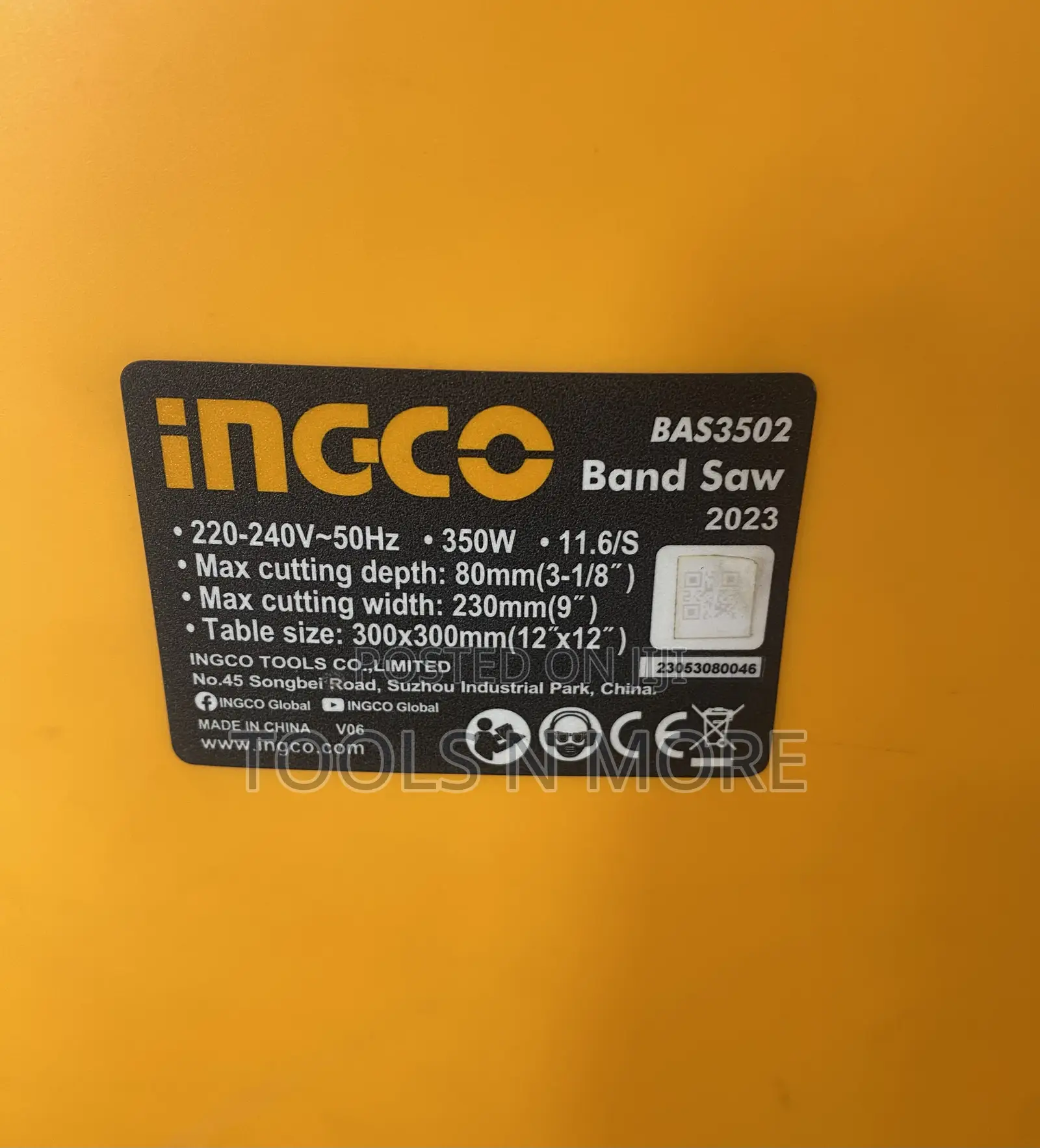 INGCO Band Saw 350W