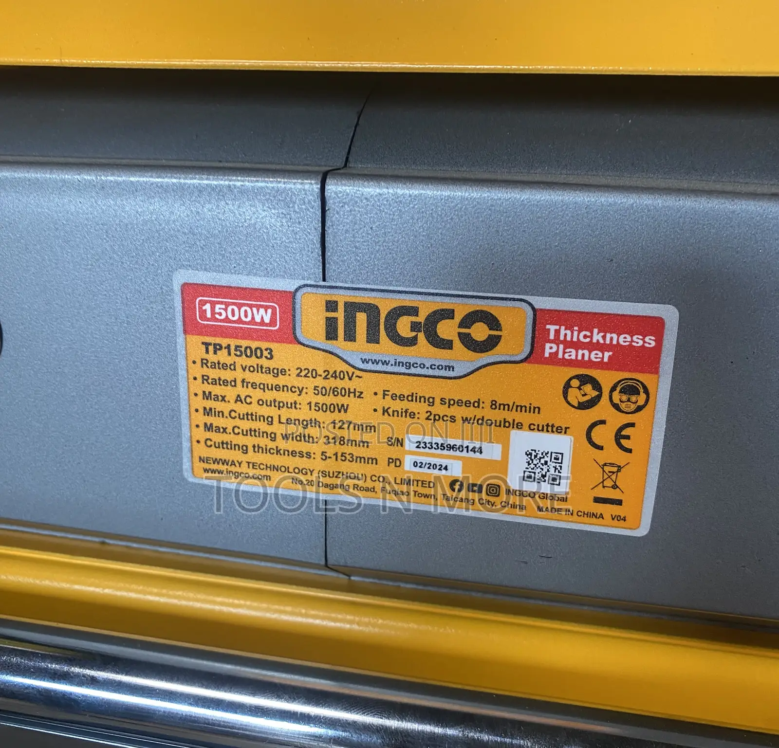INGCO Thickness Planer 1500W