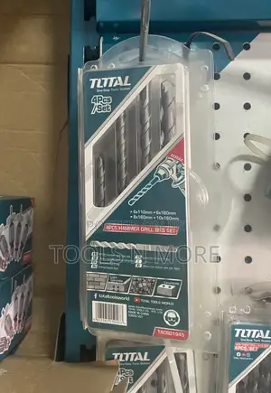 TOTAL 4pcs Hammer Drill Bit Set