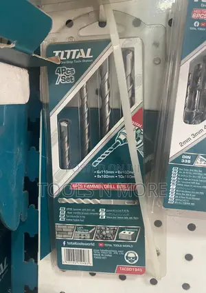 TOTAL 4pcs Hammer Drill Bit Set
