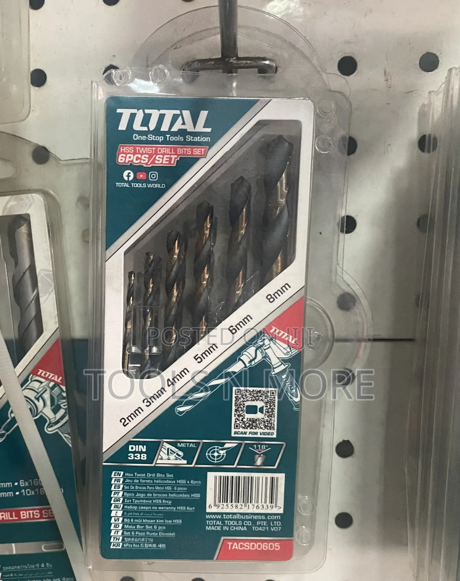 TOTAL HSS Twist Drill Set 6pcs