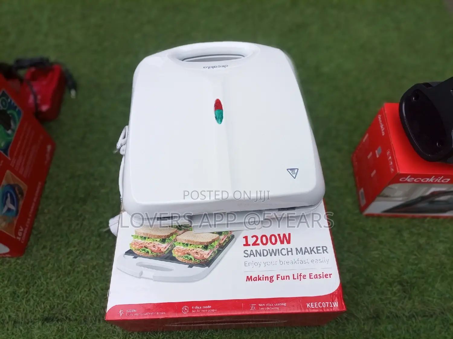 Super Strong Sandwich Decakila Sandwich Maker 1200w Quality.