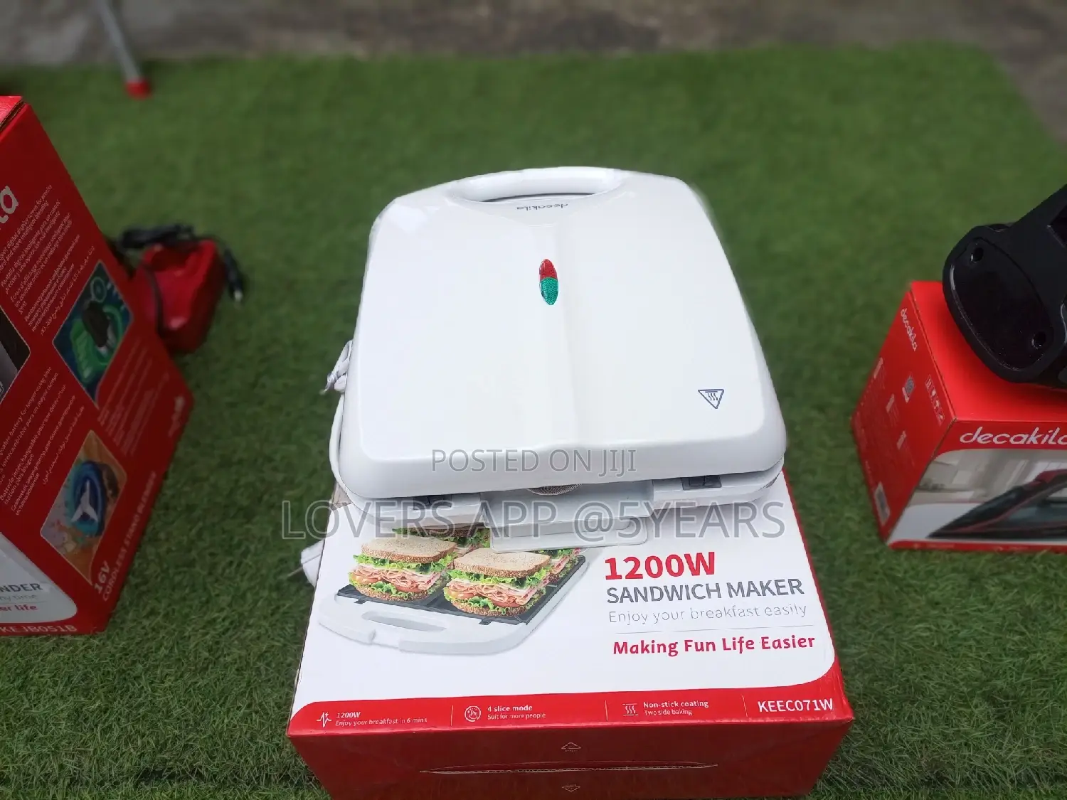 Sandwich Maker Sandwich Maker 1200w Decakil Breakfast Easily