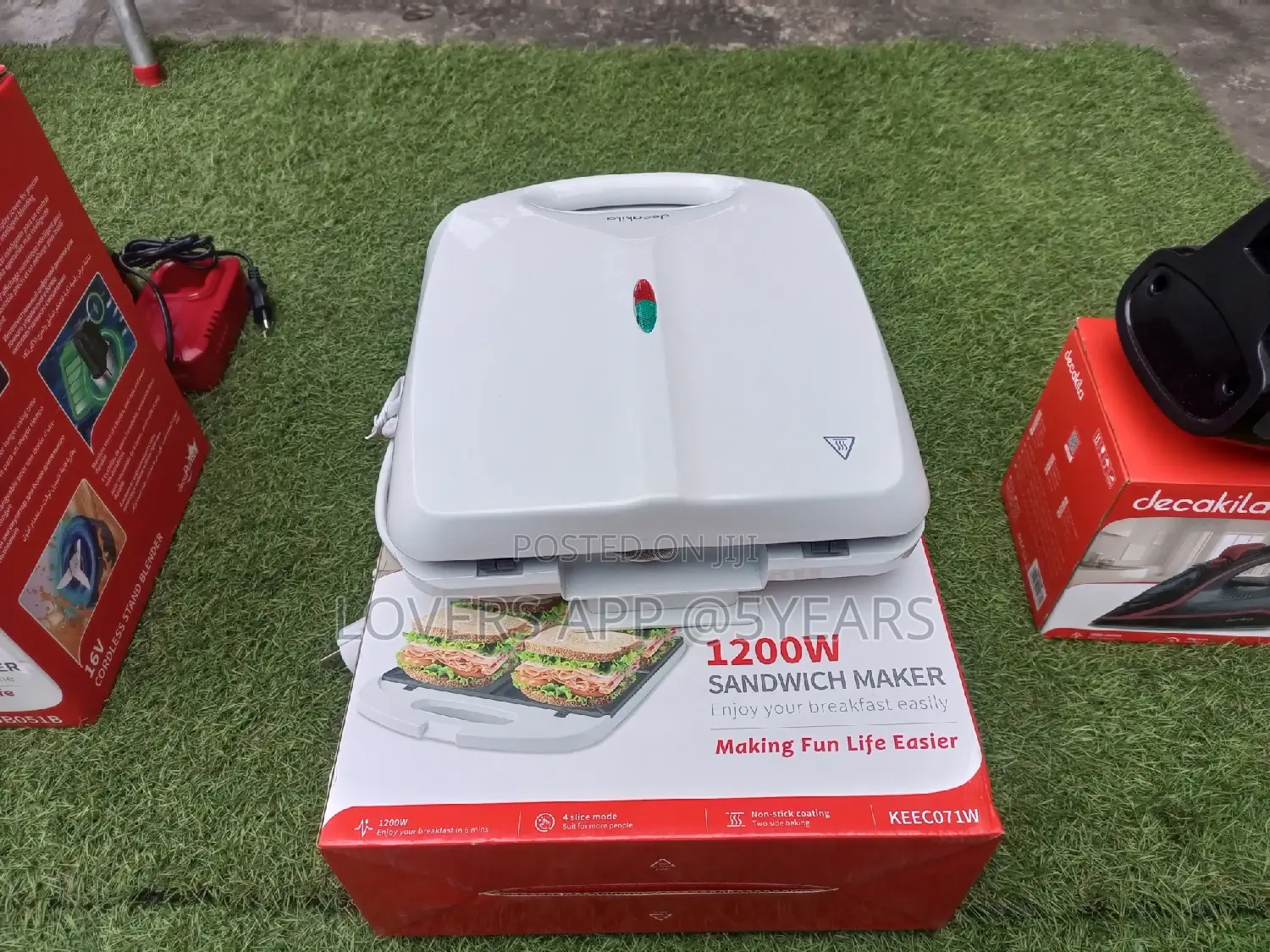 Sandwich Maker Sandwich Maker 1200w Decakil Breakfast Easily