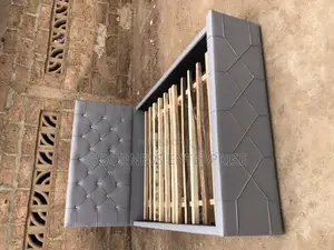 Ash Double Leather Bed Frame