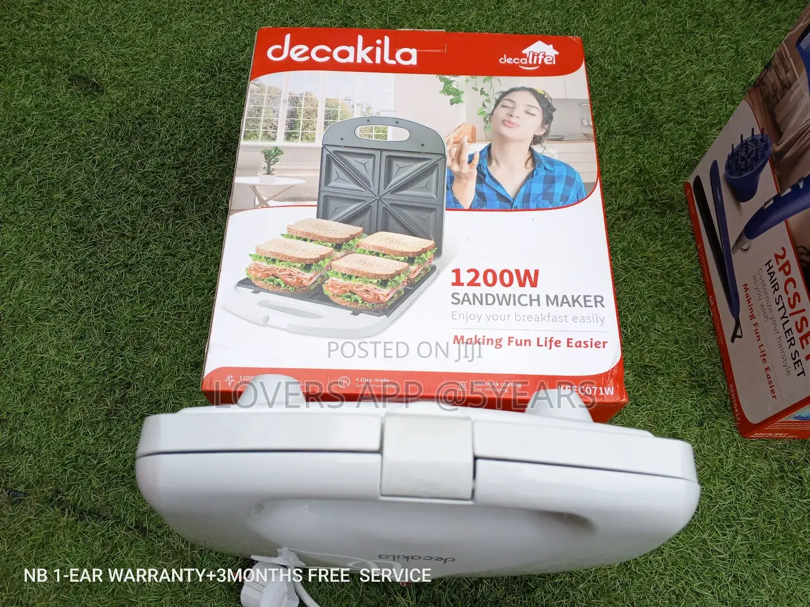 1200w Decakila Sandwich Sandwich Maker Breakfast Easily.