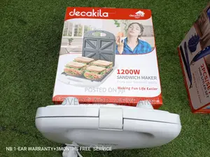 1200w Decakila Sandwich Sandwich Maker Breakfast Easily.